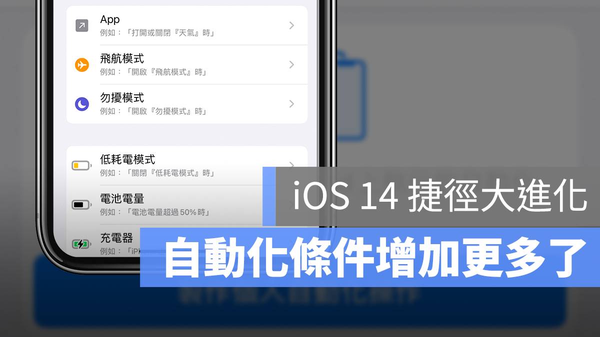 iOS 14捷径「自动化」功能更强！ 可App连动、收到特定邮件做出反应...